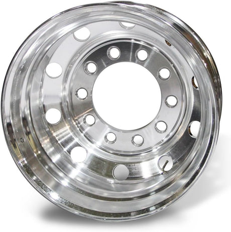 22.5x8.25 Stud Pilot Truck Wheels 8pcs Forged Aluminum Rims $328 each Both-Side Mirror Polished