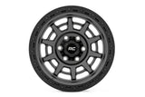 Rough Country 85 Series Wheel Simulated Beadlock | Gunmetal Gray/Black | 17x9 | 6x5.5 |+25mm