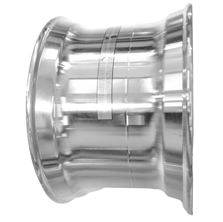 22.5x14 Super Single Truck Wheels 8pcs Forged Aluminum Rims Flat Face Polished Hub Pilot